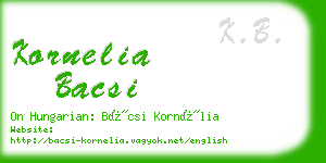 kornelia bacsi business card